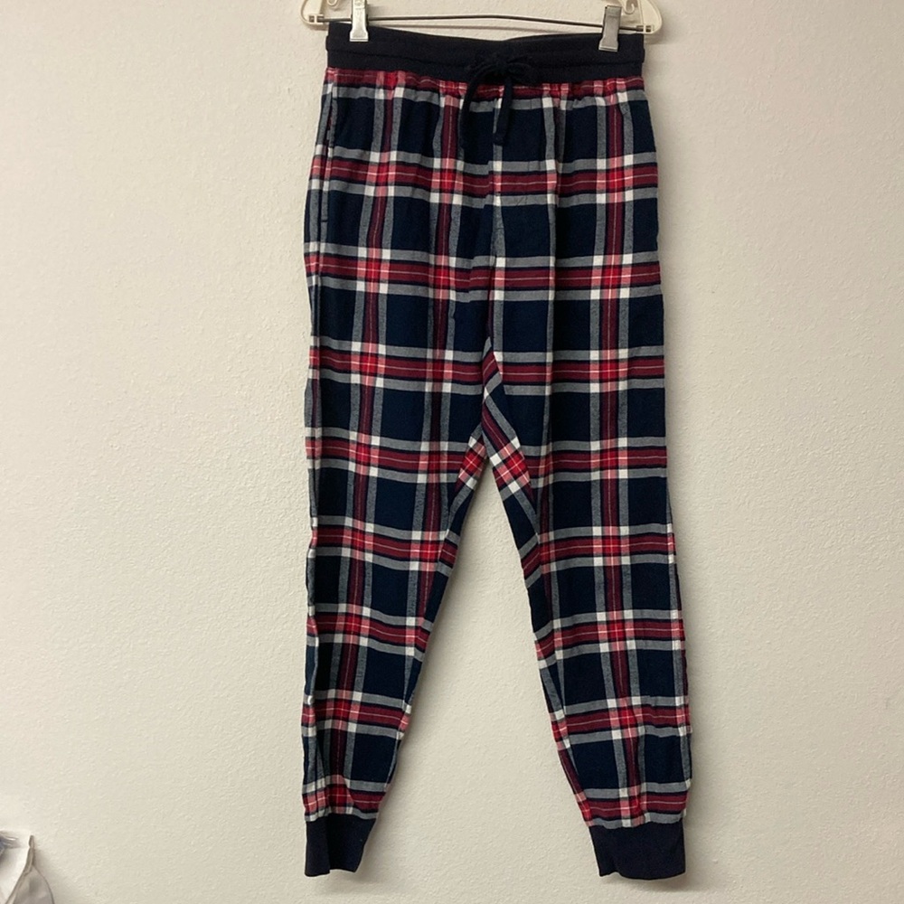 Denver Hayes Men’s Sz M Jogger Style Sleep Lounge Pants Plaid Drawstring Pockets